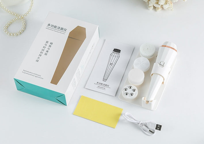 4 In 1 USB Electric Facial Cleansing Brush - Auren