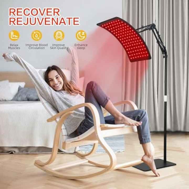 Red Light Therapy Lamp with Stand