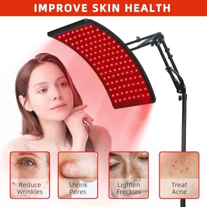 Red Light Therapy Lamp with Stand